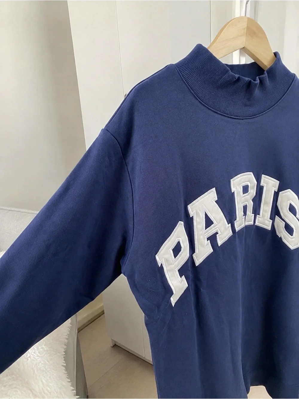 PARKE Navy Pullover Sweatshirt - Women's Top
